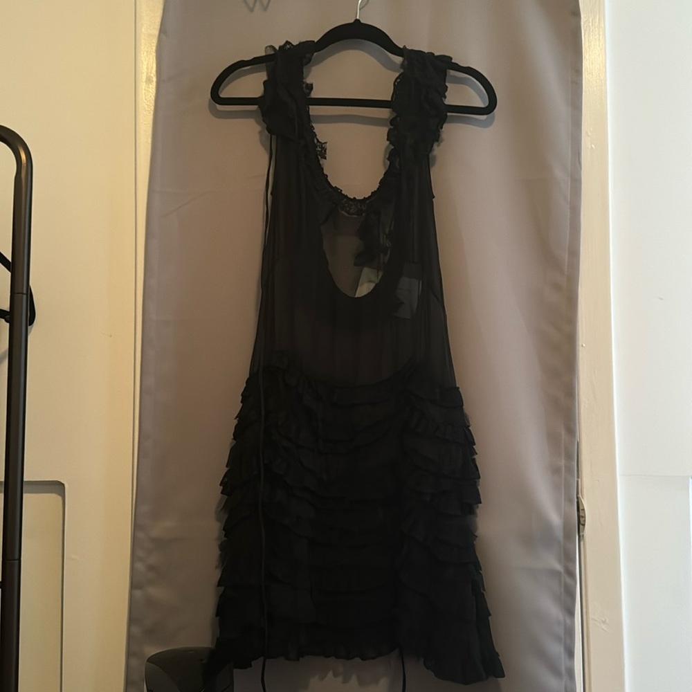 Black sheer Marc Jacobs dress.